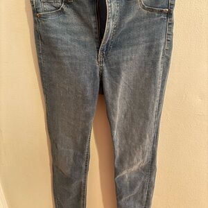 H&M Blue Jeggings with Stretch and Vintage Look